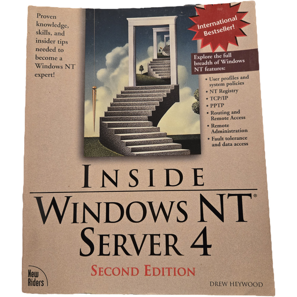 Inside Windows NT Server 4 (Second Edition) by Drew Heywood Vintage Retro
